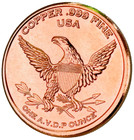Copper Art Rounds   Canadian Maple Leaf Design   3-piece Set   Minted In The Usa