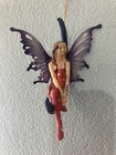 Fairy Statue Christmas Angel Ornament Holiday Angel Sculpture On The Moon