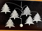 Vtg 70s Otagiri Christmas Tree Mobile Nos Nib Japan Hologram Sculpture 1977 Rare