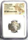 Athens Silver Ar Tetradrachm 510-480 Bc - Rare Early Issue - Ngc Choice Vf