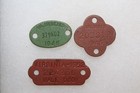 3 Vintage 1945 1952 Virginia Dog Tax Tag License Fiber Tags   28