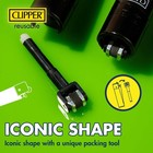 Clipper Lighters - 4 Pack  Pre-filled  Removable Flints -metalic Gradient Colors
