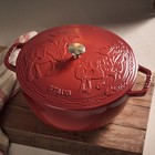 Staub Cast Iron Essential French Oven  Dutch Oven  5-quart  Serves 5-6  Made In