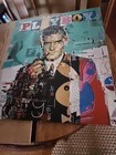 Hugh Hefner Playboy Magazine Brushed Aluminum Art Signed   Numbered Price Negoti
