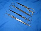 Lot Of Four Scissors Dressmaker Shears  Clauss Hi End Quality Tools Vintage