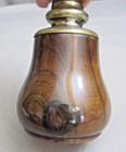 Antique Vertical  Or Upright Hammer Gavel - Beautiful Mahogany  Silver Plate
