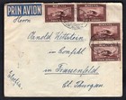 Romania 1930 Airmail Cover To Switzerland  Overprinted Air Post Stamps