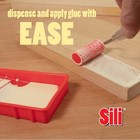 Sili Glue Roller With Silicone Application Tray For Arts Crafts Woodworking