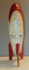Heavy Cast Iron 1959   s Style Rocket Toy Coin Bank Rocket 6 Moon Zx-1 Bank