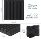 Acoustic Wall Panels Studio Sound Noise Proofing Insulation Foam 12  x12  x2  