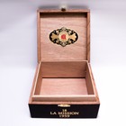 La Mission L atelier 1959 Empty Wood Cigar Box 5 75  X 5 75  X 2 75 