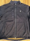 Peter Millar Crown Sport Mens Xl Blue Fleece Full Zip Jacket Baltusrol Golf Club