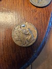 1933 Chicago World   s Fair Century Of Progress Medal Shield Plaque Art Deco Wood
