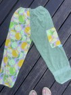 Kiki s Nation Towel Pants Flower Green yellow Cotton Elastic Waist Kids Large