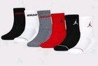 Nike Jordan Boys Socks Crew Jumpman Basketball Cushion 6 Pair Shoe Size 5y-7y 