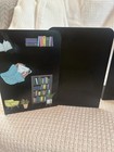 Lot Of 3 Pairs - Vfine Bookends  Black Metal Book Ends  For Heavy Books