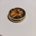 Metal 3 Section Pill Box With Cherub Design Pre-owned