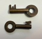 Pair Of Antique Brass Keys   w  Bohannan  Brooklyn  Ny Circa 1920   2    1 3 4 