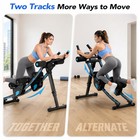 Ephesport Dual-track Ab Machine With Curved Rail  440 Lbs Black     Blue