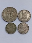 1921 Great Britain 1 Shilling  1926 Sixpence  1921   1934 Threepence  lot Of 4 