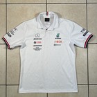 Mercedes Benz Amg Petronas Polo Shirt Jersey Mens Size Xl White Team F1 Racing