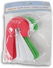 Foam Christmas Candy Cane Shape Stack Cutouts - Holiday Crafts -    