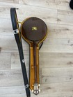      For Sale  Vintage 4-string Tenor Banjo With Hard Case     Made In Korea     