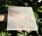Polished Selenite Charging Station Square Flat Crystal Plate   Size 3   4    6 