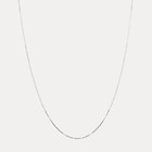 925 Sterling Silver 1mm Box Chain Necklace - Great Thin Necklace For Pendants