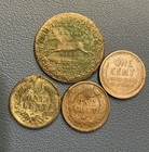 1837 Hard-times Token  Indian Head Cents  Wheat Cent  Cull Condition