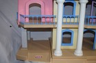 Vintage Little Tikes Doll House Dollhouse Grand Mansion Pink Huge Guc