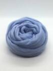Blue Wool Roving For Spinning Into Yarn And Wet Or Needle Felting  Soft Merino