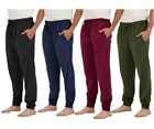  4-pack  Men s Cotton Lounge Jogger Pants With Pockets  s-3xl 