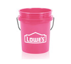 Lowe s Lowes Pink Mini Bucket With Lid  Minature Paint Pail  4in 