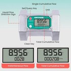 3 Inch Digital Flow Meter  21-264 Gpm Inline Npt Thread Turbine Flowmete   