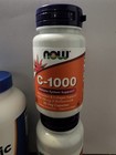 Now Vitamin C-1000  Tri-chromium  Nutricost D-aspartic Acid Lot 