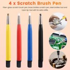 Set Of 4 Pre-p Scratch Resistant Brush Pens For Fiberglass Sanding 2959