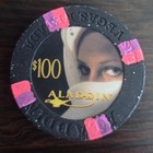  100 Aladdin Resort   Casino Las Vegas 2000 Issue Casino Chip
