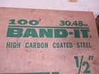 Lot Of 2 Boxes Of Band-it C304 100  High Carbon Coated Steel 1 2  Vintage