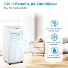 10 000 Btu Portable Air Conditioner  3-in-1 Ac W  Remote  Fan   Dehumidifier Led