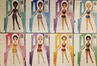 Dress Up Paper Dolls With Over 60 Fashion Pieces Each  Set Of 8  Brand New  