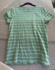 J crew Women   s Lot Shirts 2 Tops Size L Green Crew Vintage Look Cotton Soft