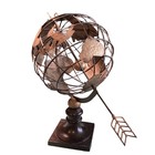 Vintage Celestial Metal Armillary Globe Sphere With Arrow 24  Rotating Brass 