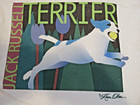 Jack Russell Terrier Dog Large Canvas Tote Bag With Zipper New