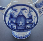 Gzhel Vintage Hand-painted Russian Porcelain Teapot