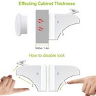 4pcs Magnetic Cabinet Locks Child Safety Drawer Locks Adhesive Baby Proof Cabine