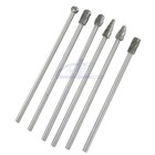 6pc 1 4  Tungsten Rotary Carbide Burr Bits Aluminum Bur 6  Long Shank Single Cut