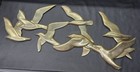 Vintage Mid Century Modern Brass Seagulls In Flight Jere Style Wall Hanging Art