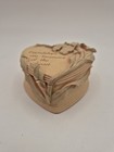 Vintage Heart Trinket Box Friendship Quote Floral Keepsake Jewelry Box