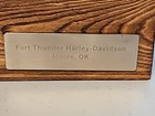 Harley Davidson Bar   Shield Premium Whiskey Glass Wooden Box Gift Set